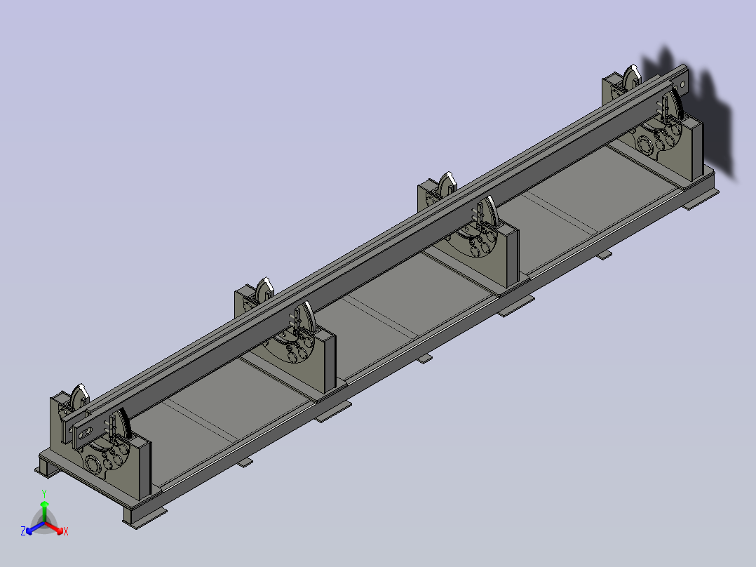 变位机总装正等轴测图