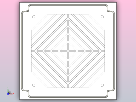 FKL6622机柜风扇及过滤器[FKL6622.300].step前视缩略图