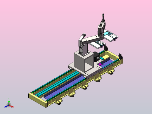 自动化四轴地轨正等轴测缩略图