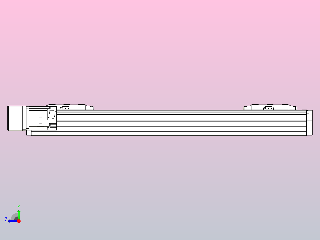 滚珠丝杠线性轴TPA-GCRS-80-1610C-L150-ML-M20-N3右视图