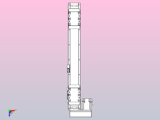 滚珠丝杠线性轴TPA-GCRS-80-1610C-L150-ML-M20-N3俯视缩略图