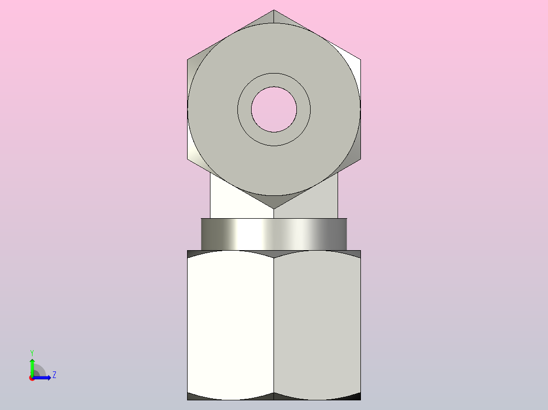 EO接头三通T08SCF.igs左视图