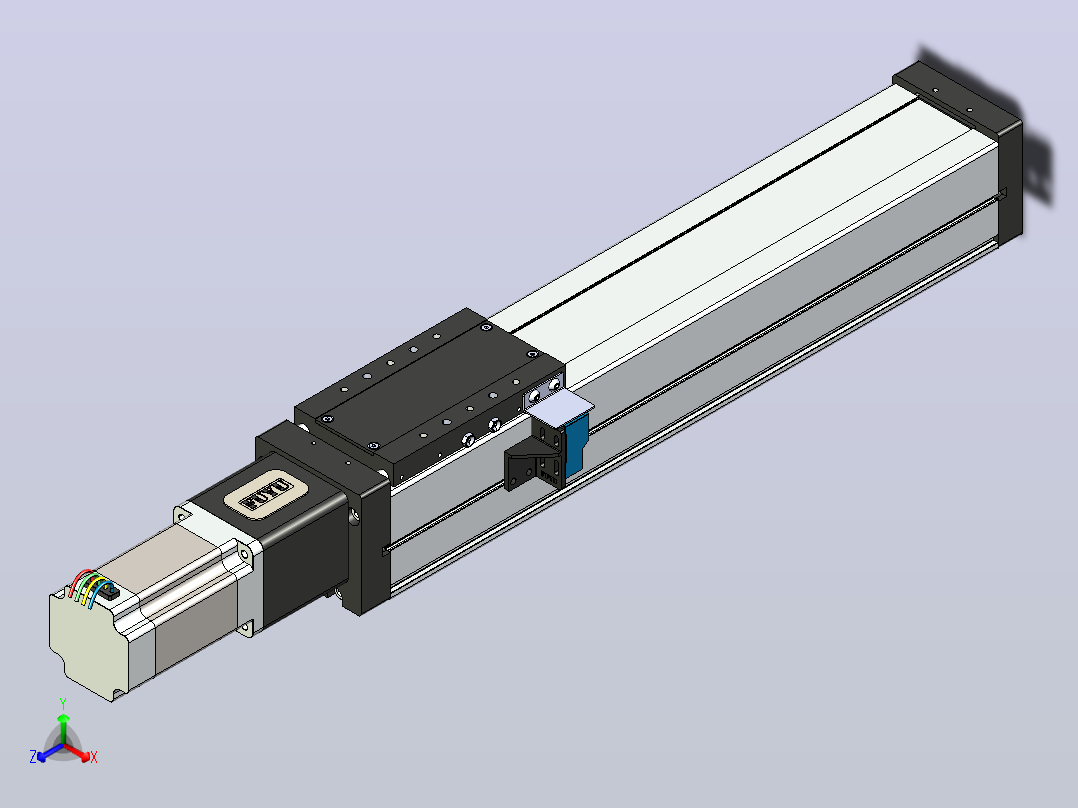 FSL80 直线模组[FSL80-E300-10C7-BC-B57]正等轴测图