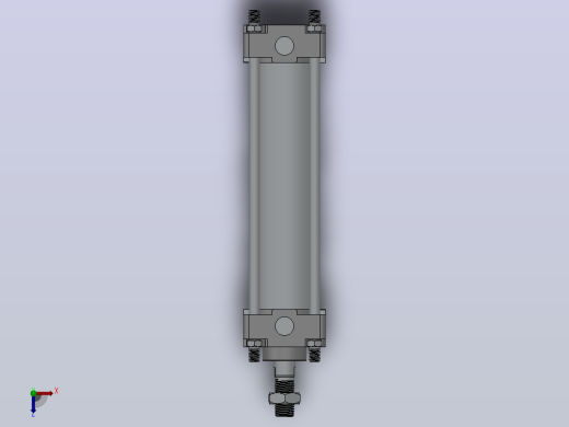CA2系列标准型气缸 基本型[CDA2B-40TN-150]俯视缩略图