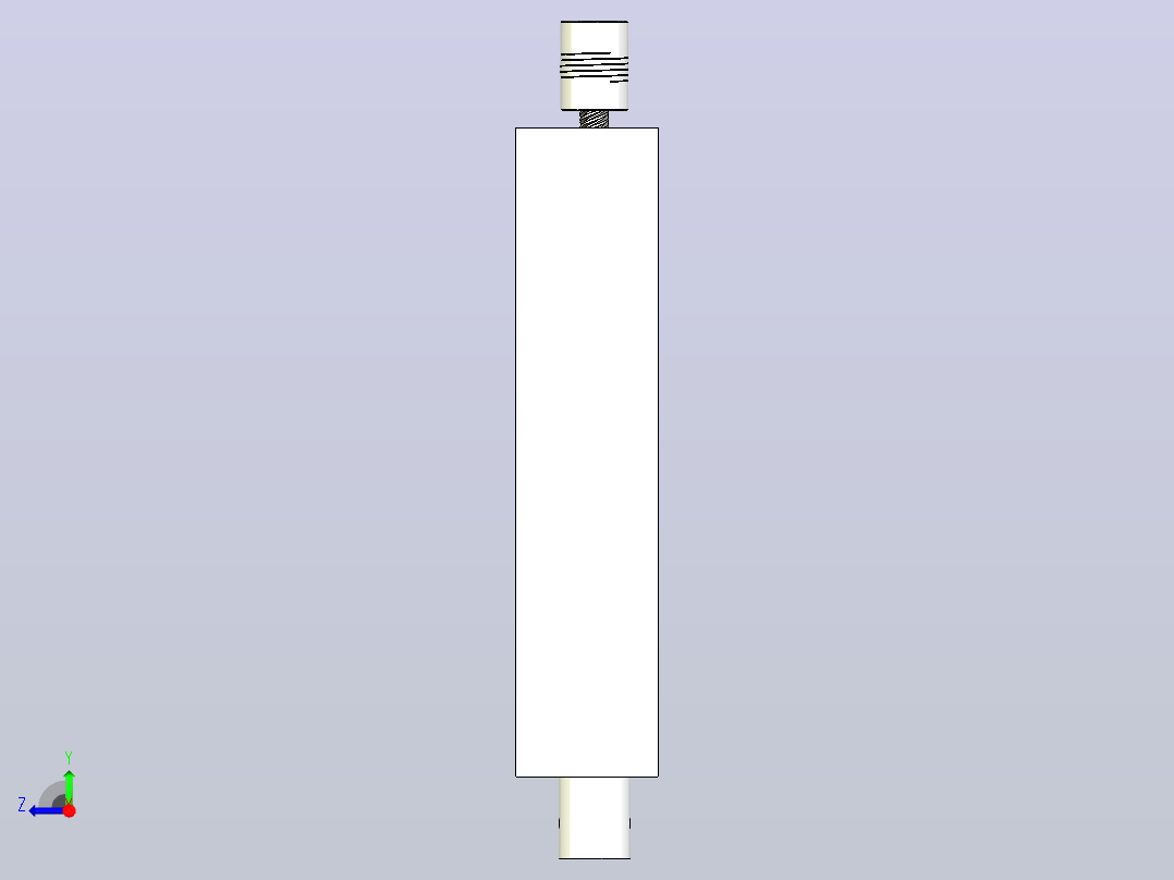 带MGN7C线性导轨的紧凑型线性铝致动器右视图