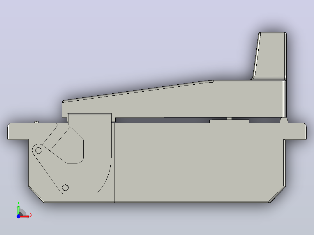 HR6-250_31 3P熔断器式隔离开关三维模型202011前视图