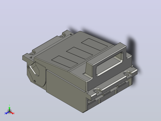 HR6-250_31 3P熔断器式隔离开关三维模型202011正等轴测缩略图