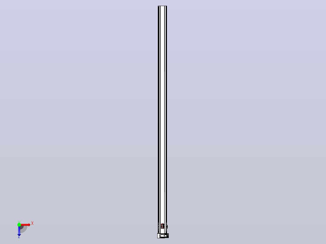 皮带直线轴半封闭可选导轨TPA-HNB-120D-110-L2950-LU-Y-P40-N3俯视图