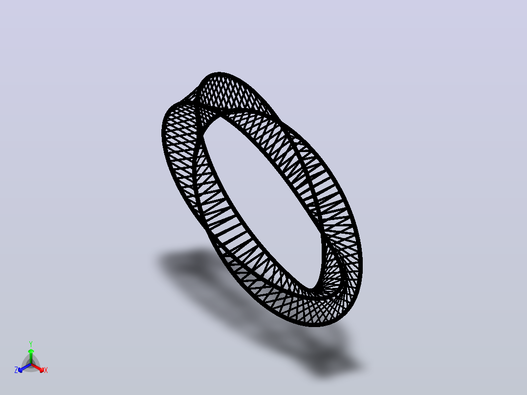 手镯使用Solidworks正等轴测图