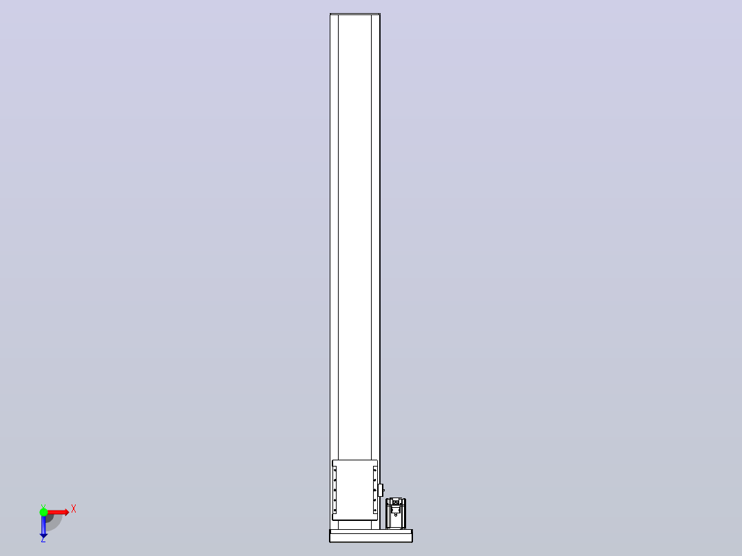 滚珠丝杠直线轴带导轨全封闭TPA-HCR-202D-2510C-L1750-MR-C-P75-N3俯视图