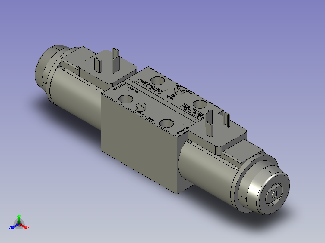 伊顿液压元件DG4V-3-C-U-60-EN490主视图
