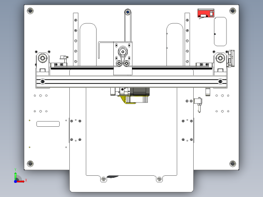 小型3D打印机模型前视缩略图