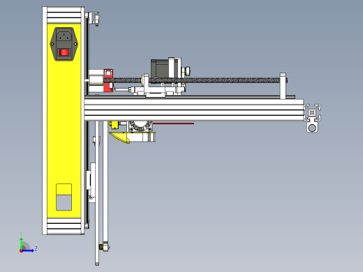 小型3D打印机模型左视缩略图