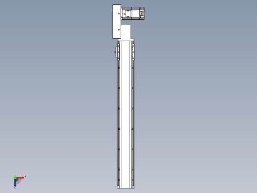 皮带直线轴半封闭可选导轨TPA-HNB-85D-90-L550-MR-C-P20-N3俯视缩略图