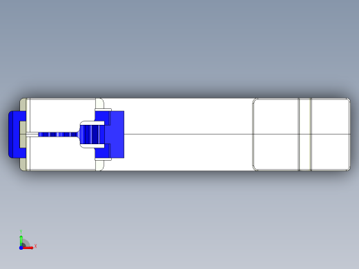 NXU-ⅡG 1P电涌保护器三维模型202203前视缩略图