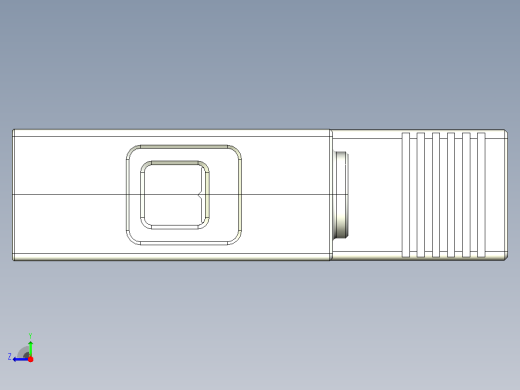 NXU-ⅡG 1P电涌保护器三维模型202203右视缩略图
