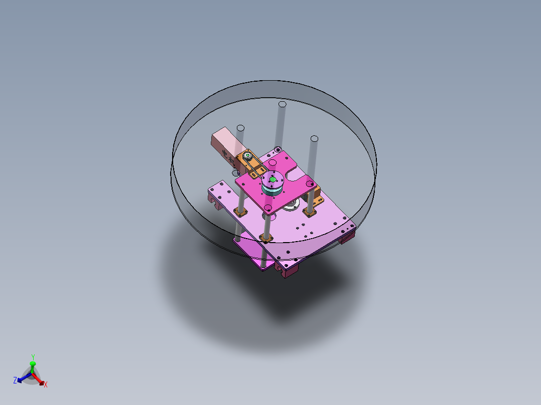 可升降转盘结构sw18可编辑