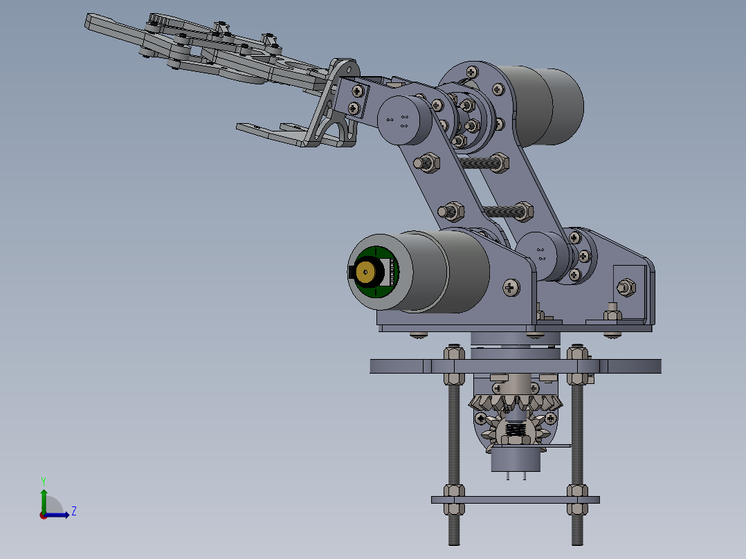 rotable-robotic-arm SW左视图