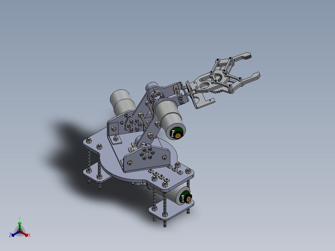 rotable-robotic-arm SW正等轴测图