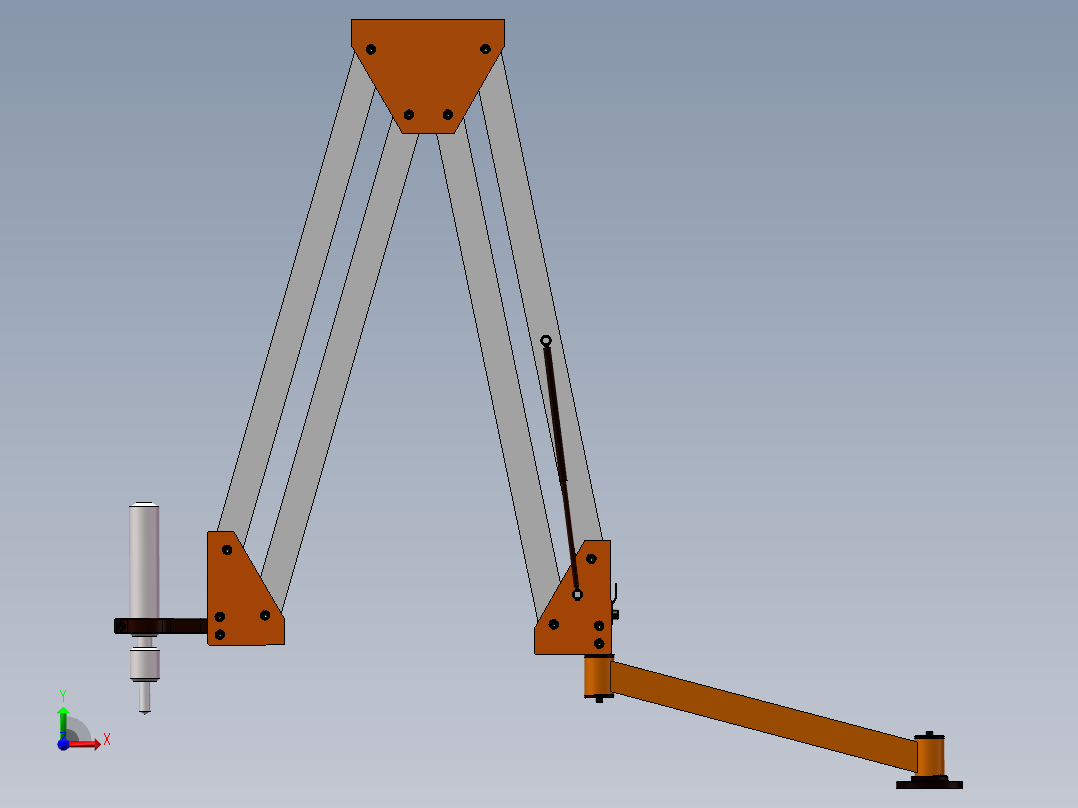 自动 攻牙机前视图