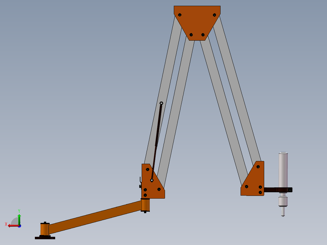 自动 攻牙机后视图