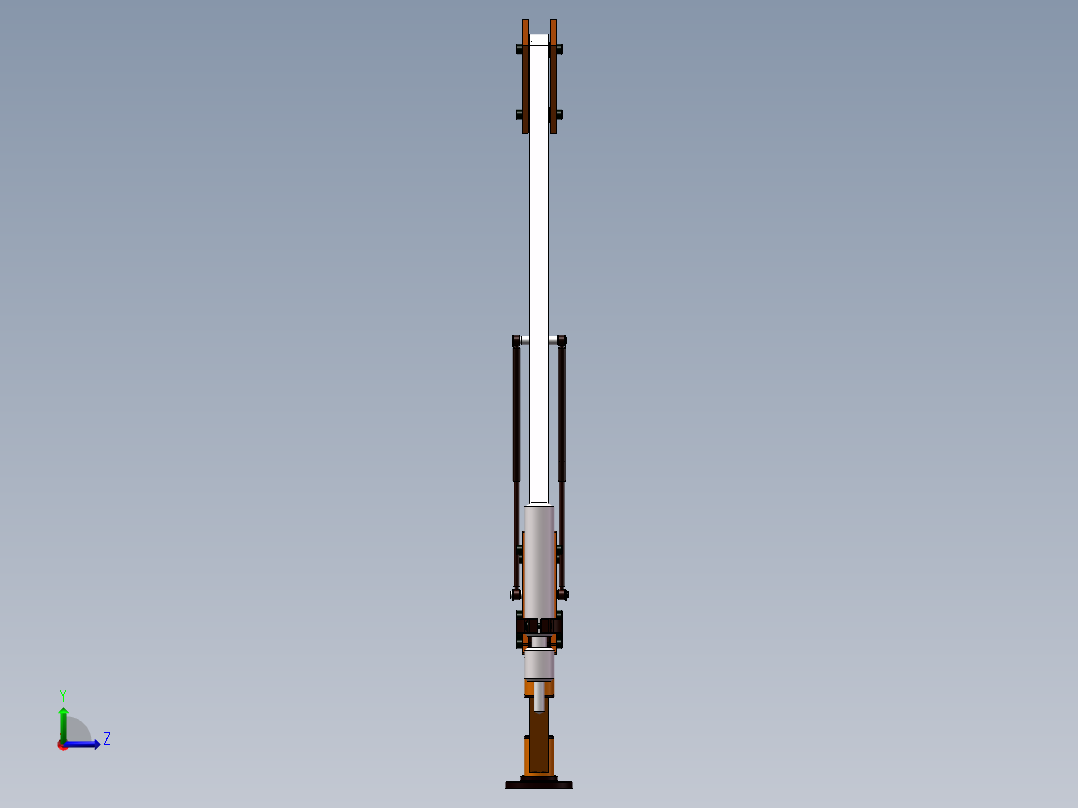 自动 攻牙机左视图