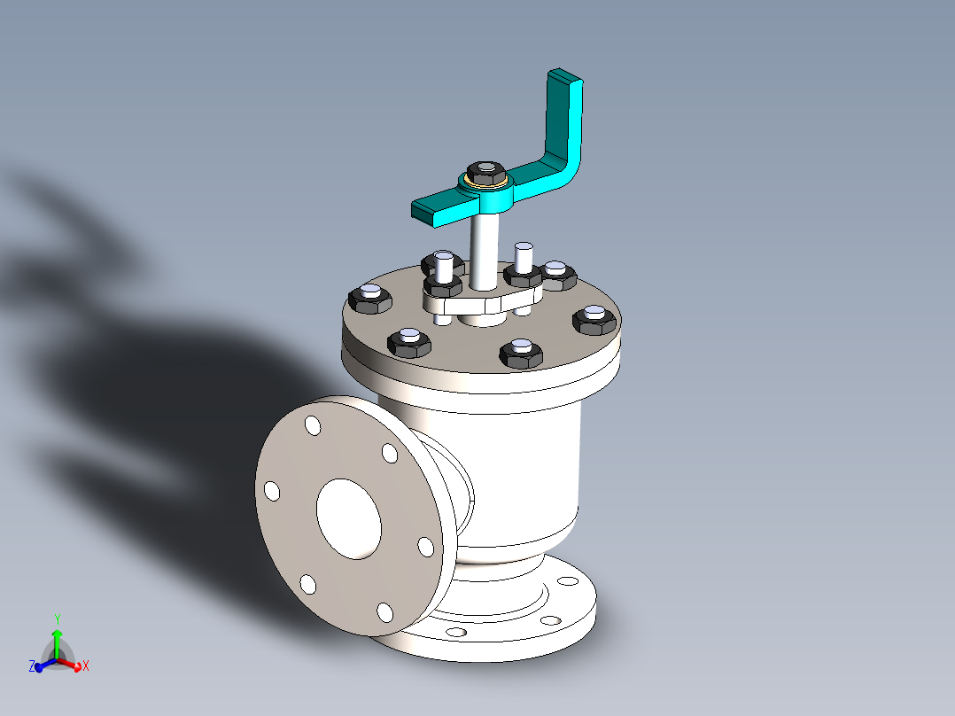 solidworks 给水止回阀