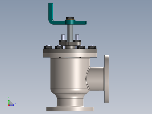 solidworks 给水止回阀左视缩略图
