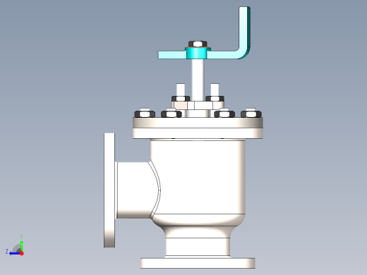 solidworks 给水止回阀右视缩略图