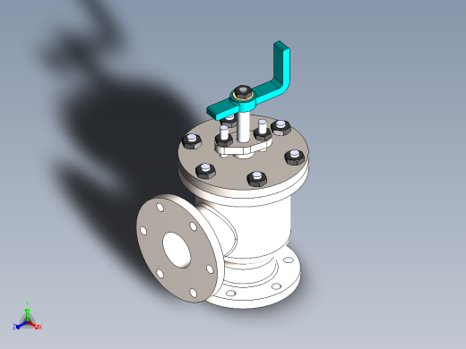 solidworks 给水止回阀正等轴测缩略图