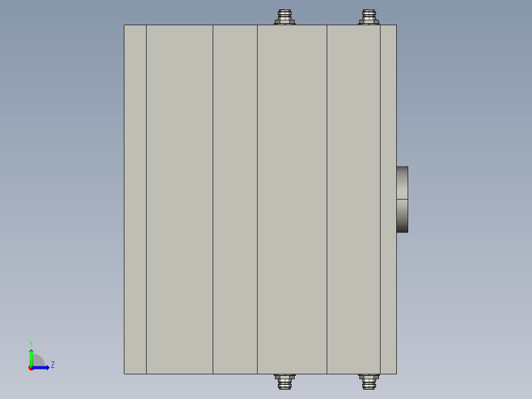 注射器塞杆注塑模左视图