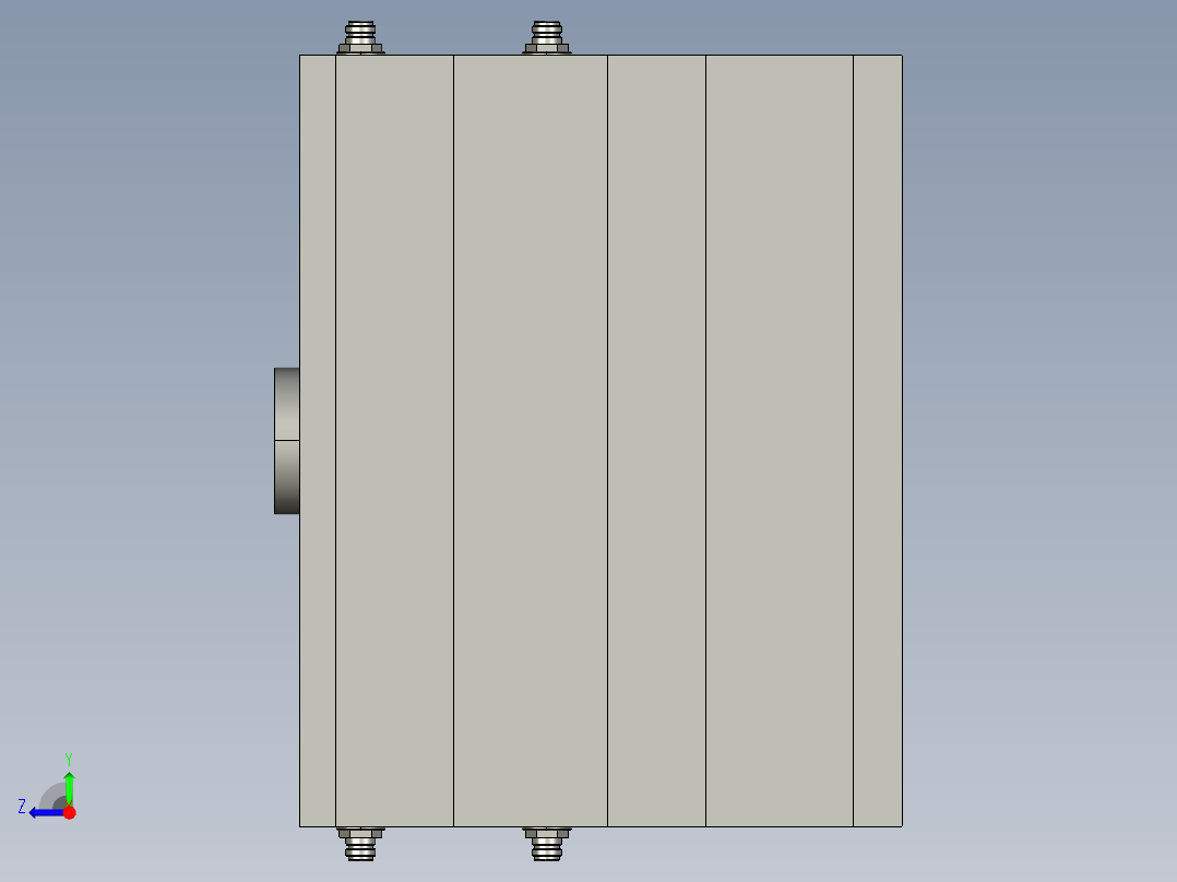注射器塞杆注塑模右视图