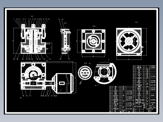 数控车床回转刀架CAD图纸+电路图+说明 数控车床四工位刀架cad图