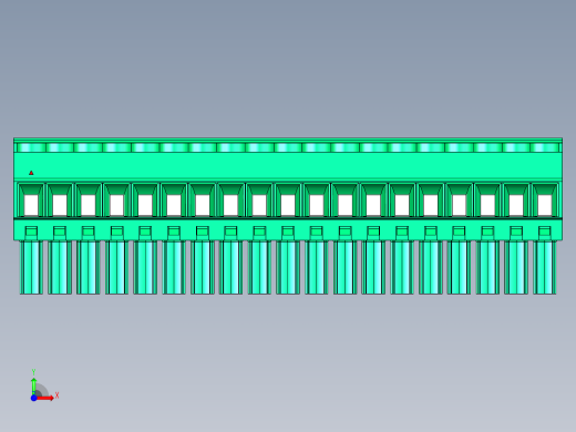 DEGSON 15EDG 系列 3.5mm 插拔式接线端子 FullPack-15EDGKB-3.5-19P-14-00AH前视缩略图