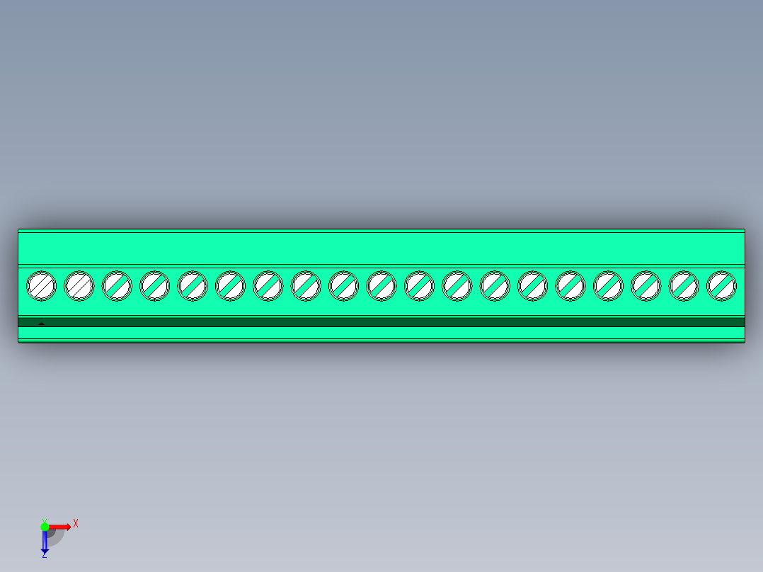 DEGSON 15EDG 系列 3.5mm 插拔式接线端子 FullPack-15EDGKB-3.5-19P-14-00AH俯视图
