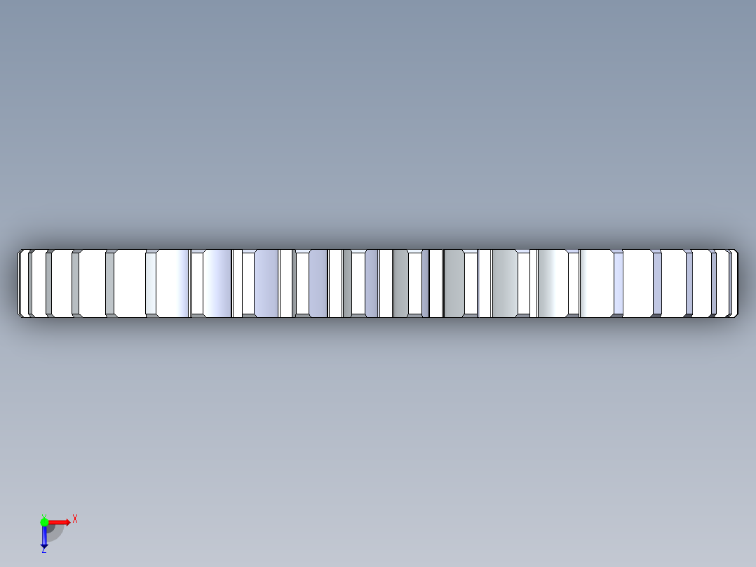 正齿轮压力角20 -32dp-20pa-40t spur gear俯视图