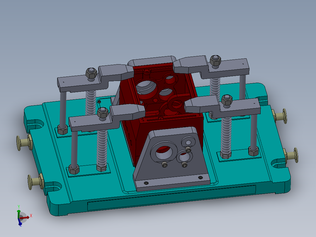 箱体加工工艺及专用夹具设计【三维建模+CAD图+全套卡片】