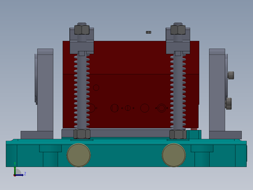 箱体加工工艺及专用夹具设计【三维建模+CAD图+全套卡片】左视图