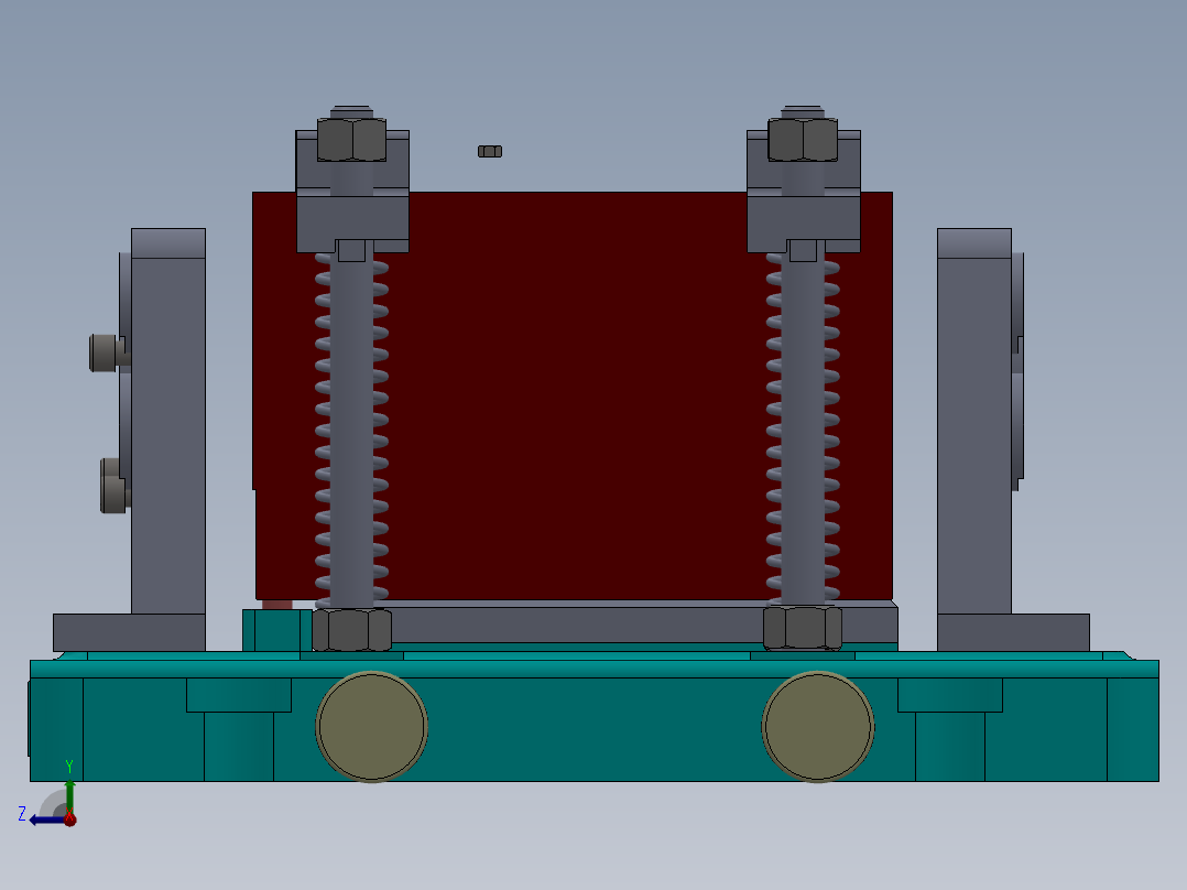 箱体加工工艺及专用夹具设计【三维建模+CAD图+全套卡片】右视图