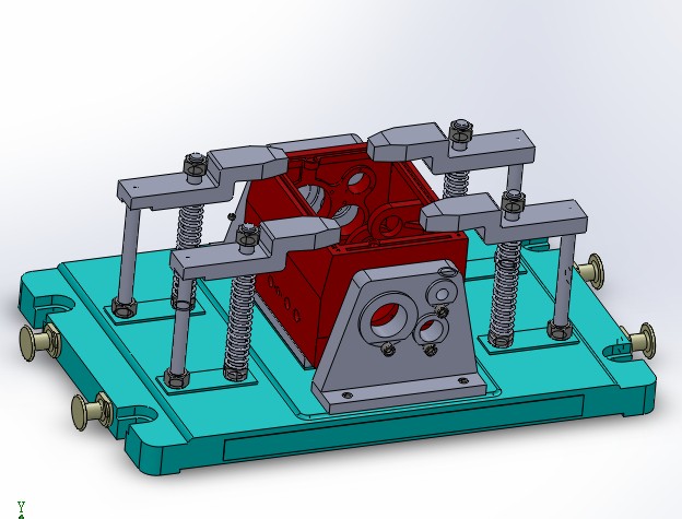 箱体加工工艺及专用夹具设计【三维建模+CAD图+全套卡片】