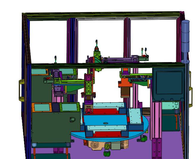 多轴转台式在线式自动打螺丝设备