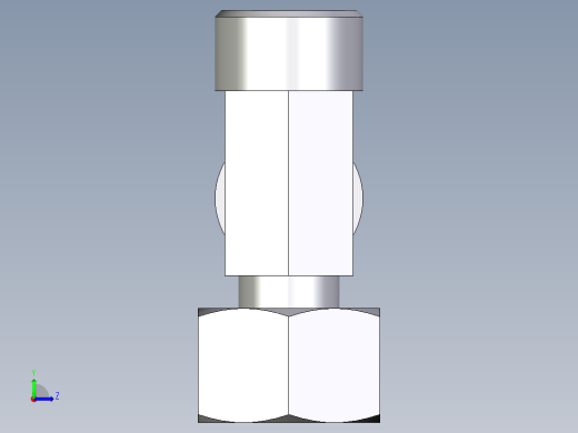 卡套式工业通用硬管接头EO_Standpipe_run_tee_EVL15LOMD71左视缩略图