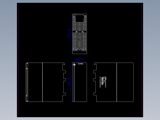 XG-P75-E外观尺寸图