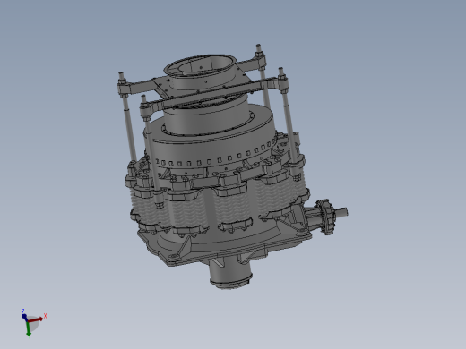 矿山用圆锥式破碎机设计【三维SW模型+CAD图纸+说明书】
