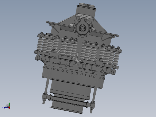 矿山用圆锥式破碎机设计【三维SW模型+CAD图纸+说明书】右视缩略图