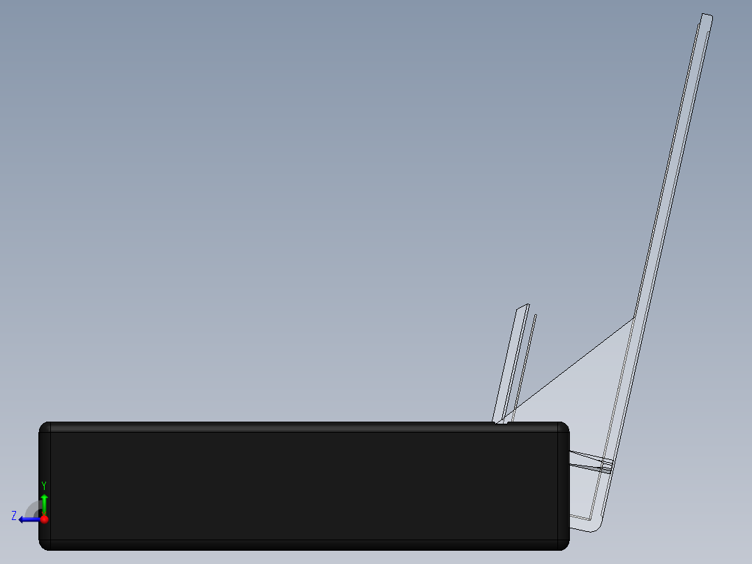 盒式录音带盒右视图