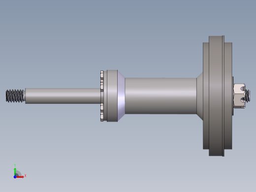航空涡轮转子发动机机构前视缩略图