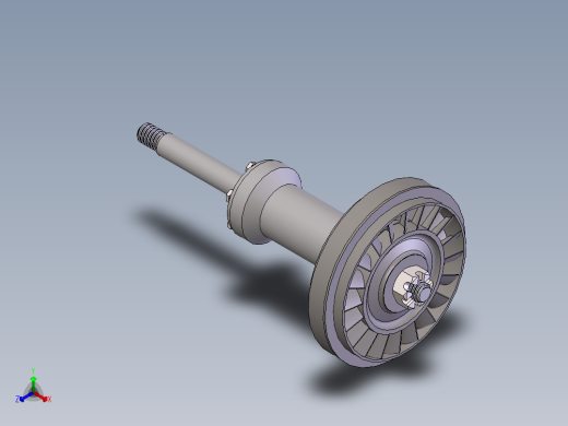 航空涡轮转子发动机机构正等轴测缩略图
