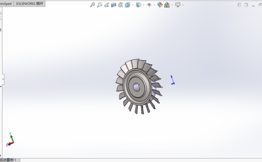 航空涡轮转子发动机机构缩略图