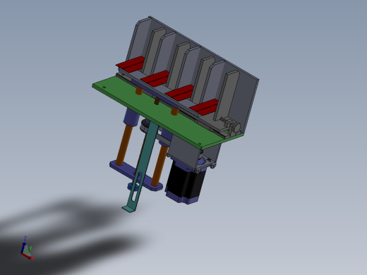 顶升送料机构2（螺母定螺杆动）
